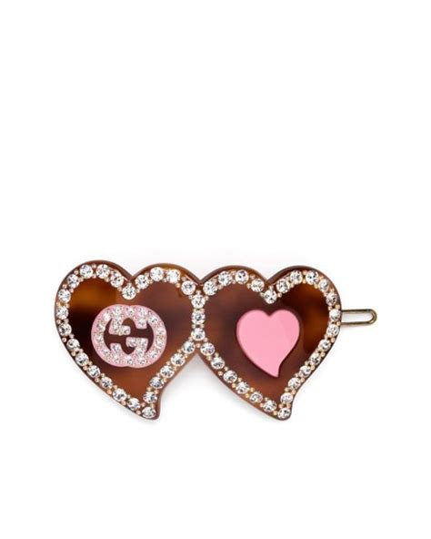 gucci hair clip pink